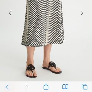 Tory Burch Miller Sandals Black Leather